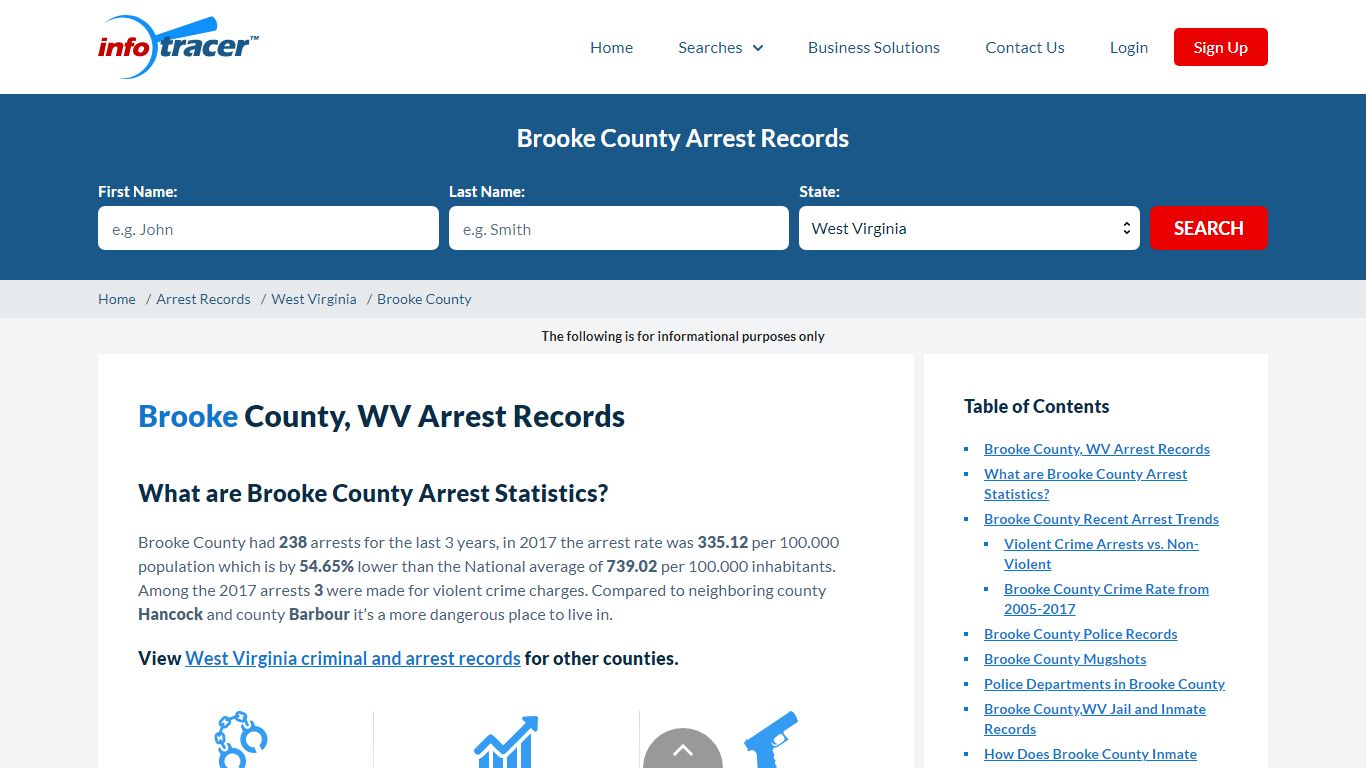 Brooke County, WV Arrests, Mugshots & Jail Records - InfoTracer